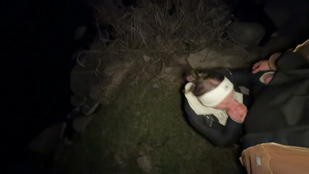 Horny Wife Sneaks Away from Camp to Get Fucked by Big Dick