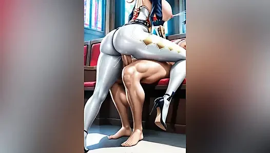 My stepsister lets me her in the library (AI)