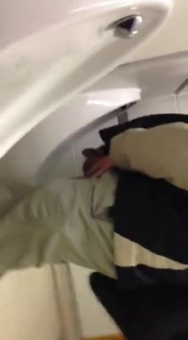 Balls out pissing
