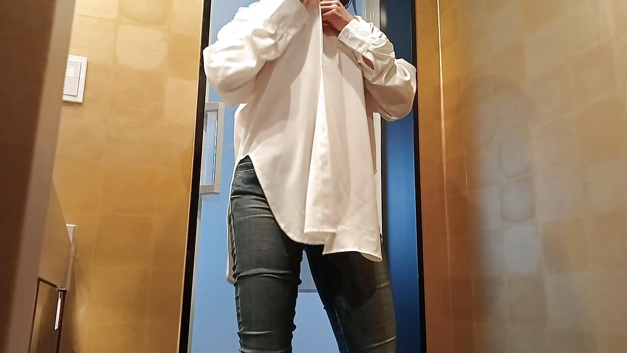 Takes off Her Underwear and Puts on Skinny Jeans and Shirt