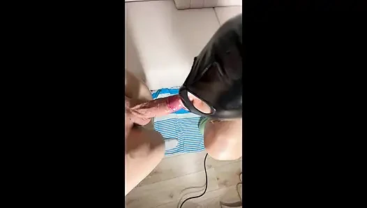 Amatör oral seks + yüze büyük boşalma - her yere döl damlıyor!