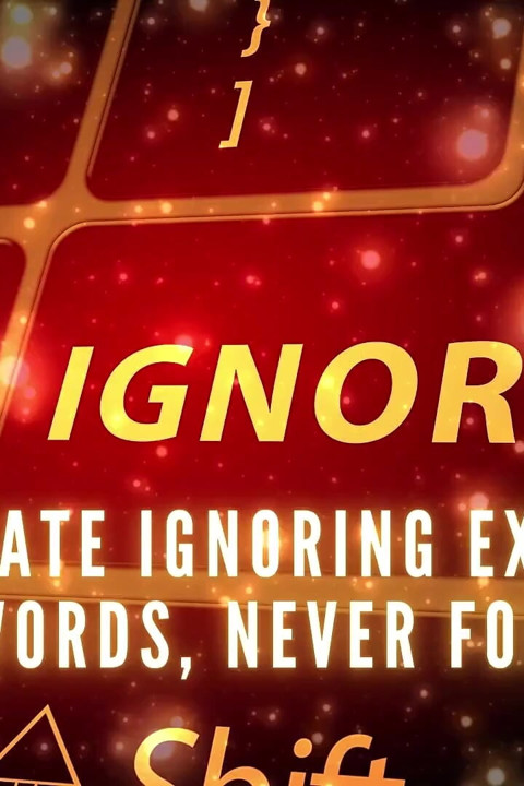 The Ultimate Ignoring Experience - My Words, Never for You