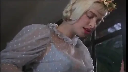 Blonde doll gets her hairy snatch nailed from behind