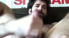 Hairy gay finger his ass