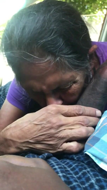 Powerful moment from "Mature Latina gives blowjob"