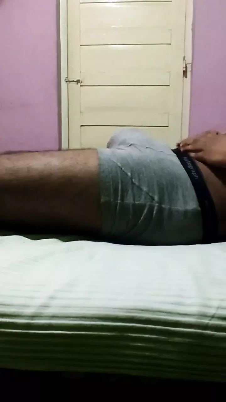 Hot black cock man doing hand job