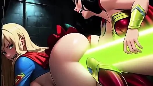 Gadis super di-gangbang dan didobel penetrasi sama kryptonite
