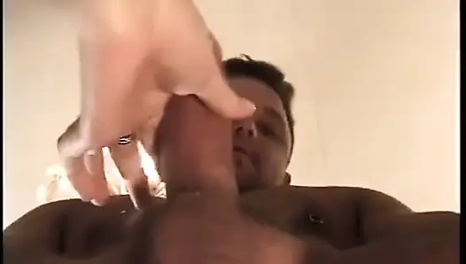 Licking the College Girl's Pussy with Her Stockings on
