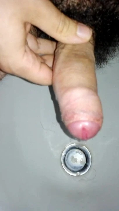 Uncut cock shoots the biggest load ever