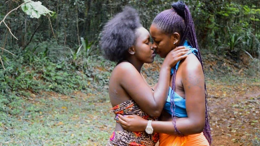 Romantic Jungle Getaway For Cute African Tribal Lesbian Couple