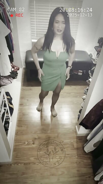 Dressing Room Cam That Green Dress