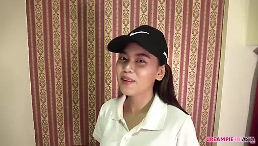 Busty Asian Teen Has Her Hairy Pussy Demolished And Creampied