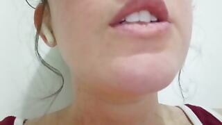in the bathroom masturbating, his step father waits outside