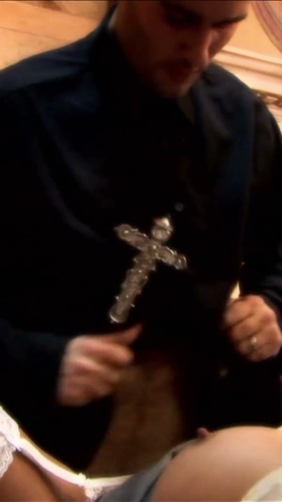 Lezley Zen Fucks A Priest Who Makes Her Eat His Cum | Clip 3