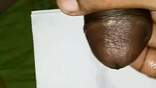 Horny desi boy masturbate and huge cum on tissue paper.
