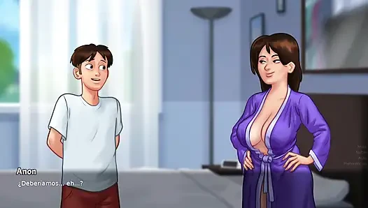 Üvey anne arada bir seks yapmak istiyor, bu yüzden onu memnun etmek zorundasın - yaz mevsimi efsanesi