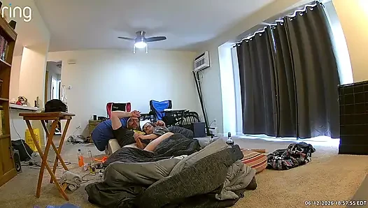 Horny wife needs shower sex while she has her period