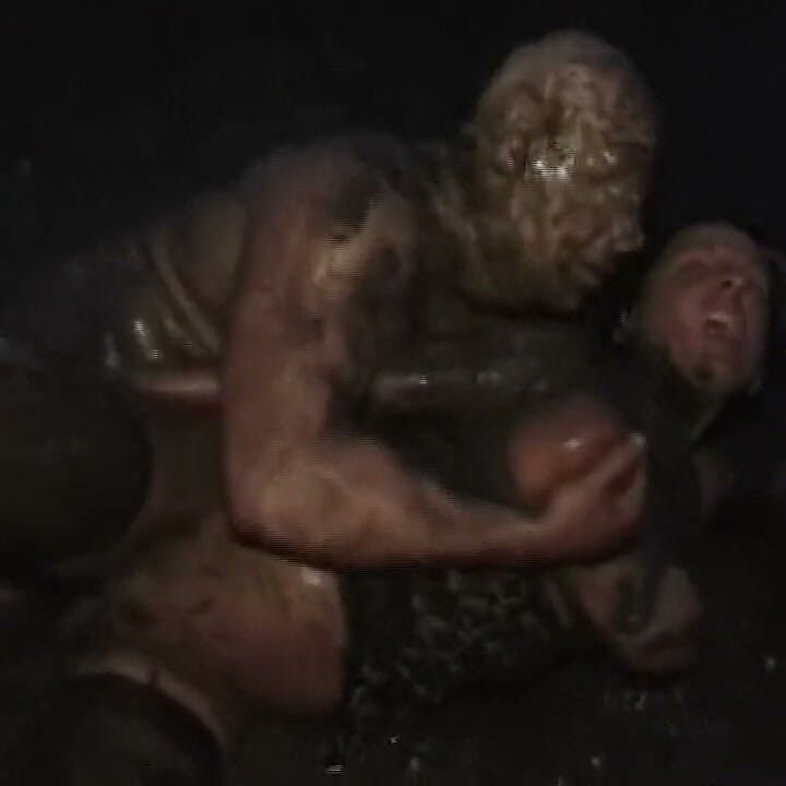 Muddy MILF Takes Thick Cock in Both Holes