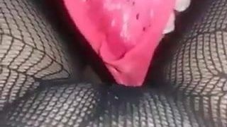 Wet pussy stained panties