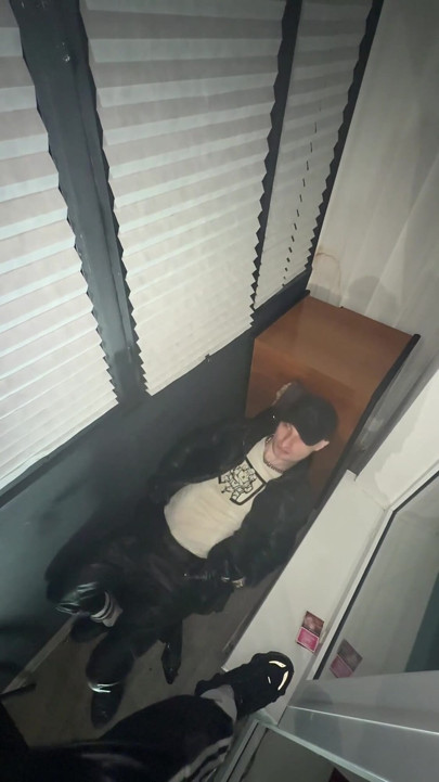 Leather Biker Piss on Leather Scally Chav Guy