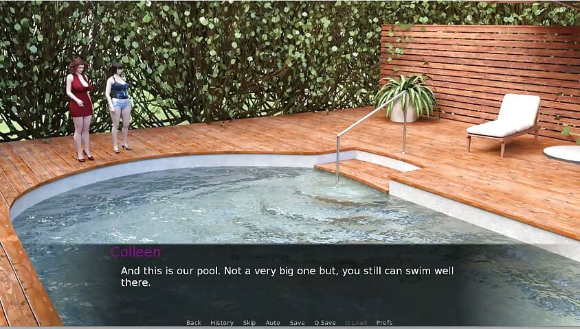 Milftopia - Gameplay - Roleplay - Two MILF Gets Naked at Pool and Get Huge Cock