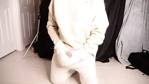 Wool Turtleneck Sweater Fetish – cumshot masturbation