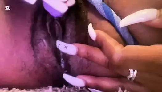 A lesbian masturbating for her stepbrother