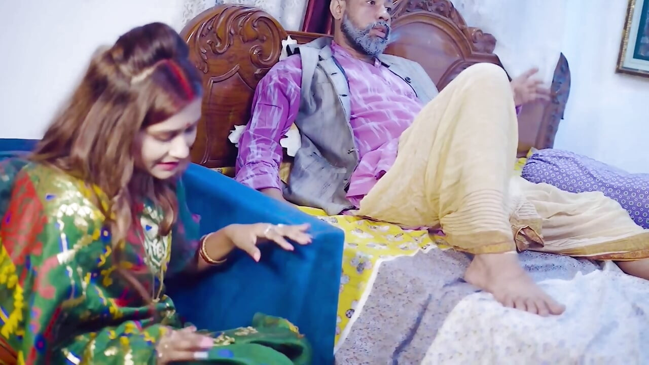 Bete ke ghar pe nhi rahne par sasur ne meri jawani ki pyaas bujhai