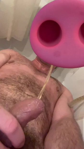 Slave pissing in his mouth and swallowing (Subscribe to Only Fans for face)