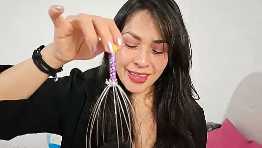 ASMR массаж черепа, чтобы почувствовать щекотка