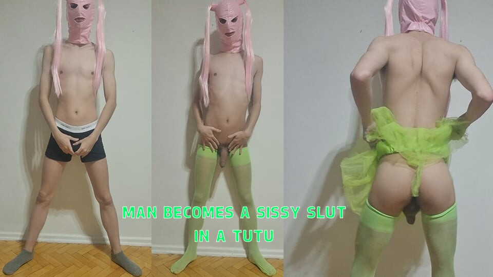 Man Becomes a Sissy Slut in a tutu
