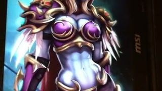 (Tribute) Cumming over Sylvanas from Warcraft