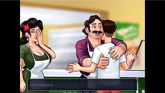 Summertime saga - Eva had her baby ... Johannes fucked Maria while tony was there