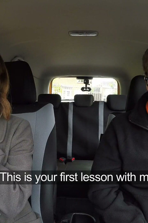 Fake Driving College - Gorgeous Kiki Gives Blowjob in Backseat for Cheaper Driving Lessons