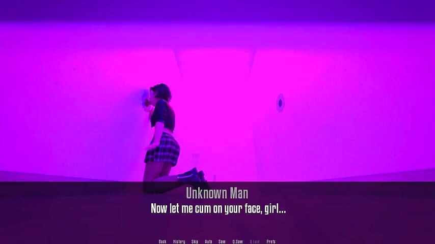 Anitas Praktikum - Gameplay - Rollenspiel - Zierliches teenie - teen gibt blowjob am GloryHole