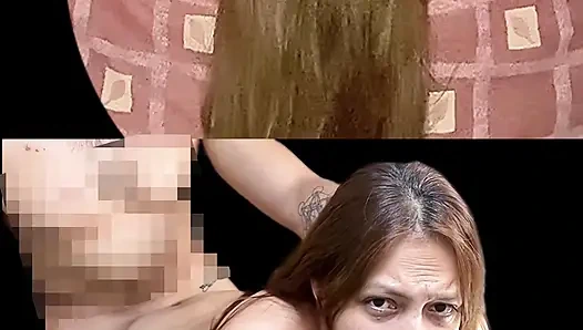Angy bir sikiş makinesi, derin gırtlak ve çok zevkli hareketler