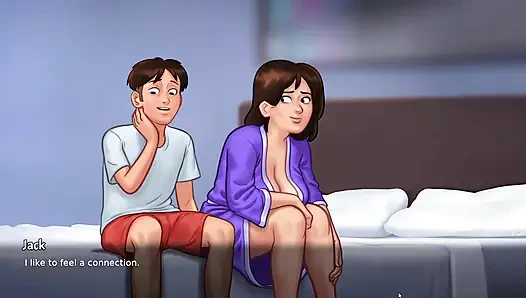 Üvey oğul üvey annesi Debbie'nin külotunu kokluyor ve daha sonra ona yakalandı (yaz mevsimi efsanesi)