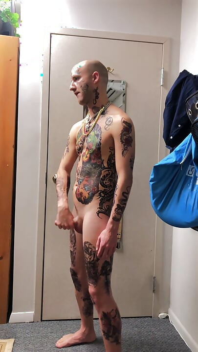 Tatted Twink Masturbation Solo