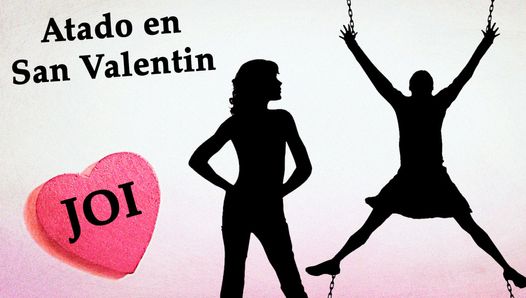 JOI día San valentin, atado con varias mujeres. Voz española. Audio erótico.