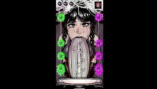 СРЕДА ADDAMS СОСЕТ МОЙ ОГРОМНЫЙ ЧЛЕН, А Я ТРАХАЮ ЕЕ КИСКУ И ЗАДНИЦУ И КОНЧАЮ В НЕЕ!