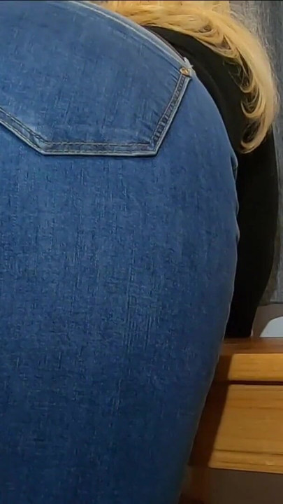 Memorable moment from "Again?  STEPMOM  lends him her nice ass in jeans to jerk off and cum  - Shely81"