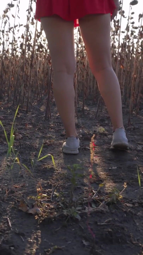 Hot Milf In Short Skirt Teases Her Sexy Thong Ass Outdoors | Clip 2