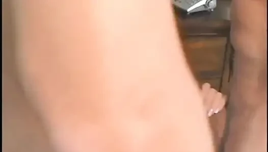 Hot blonde slut gets fucked upside down in her ass