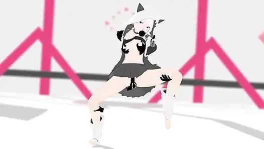 Azumaim Loki, хентай MMD, 3D, белый цвет волос, монтаж Smixix