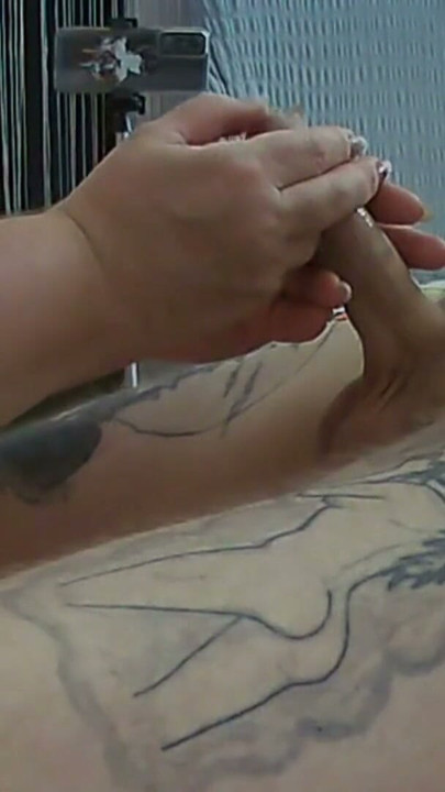 milf with big tits sucks and jerks off a nice cock | Clip 1