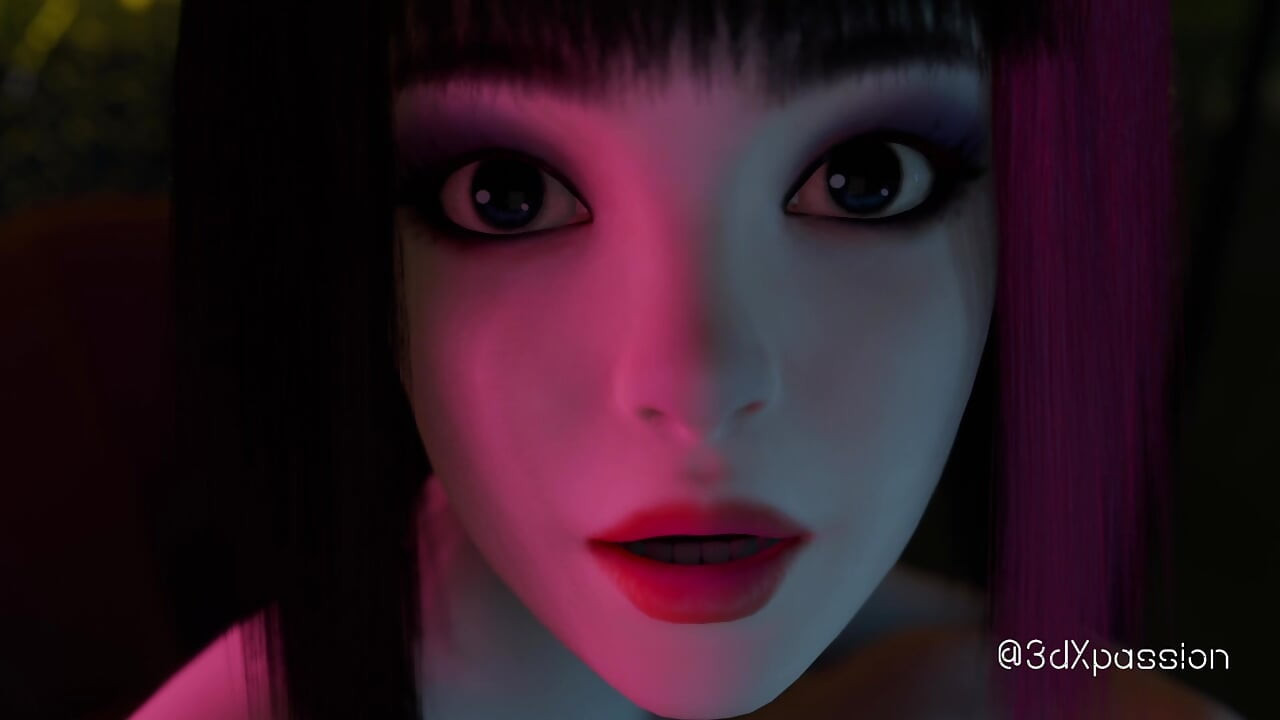 Nexus 3 Neon Dreams. Extreme Deepthroat. Cyberpunk Sex with Busty Brunette