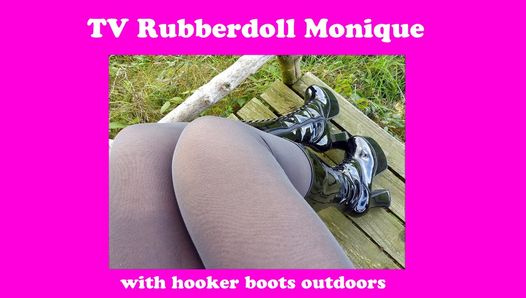 Rubberdoll monique - yeni fahişe yüksek topuklu ayakkabılar giyiyor