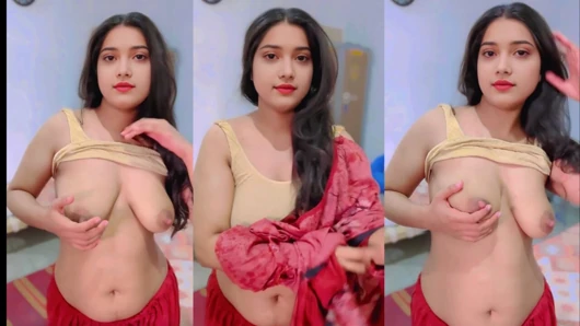 Gadis desi masterbathing memek yang sangat terangsang mengobel mms
