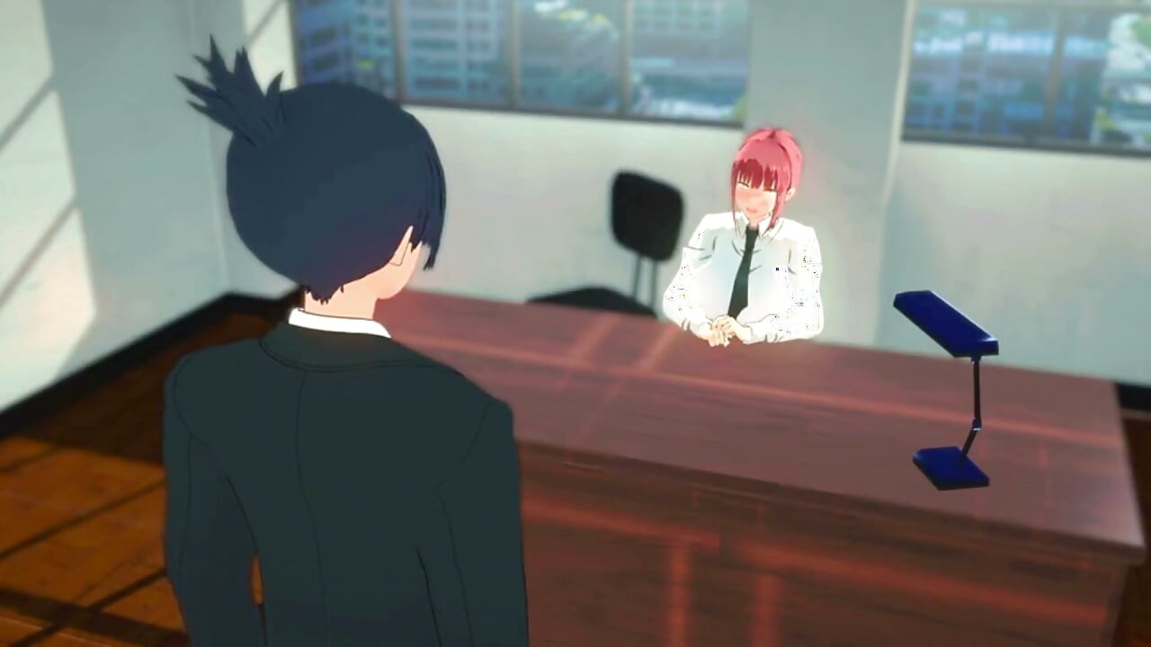 Chainsawman - makima office pleasure - animasi hentai 3d