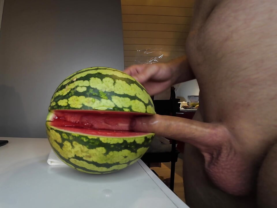 Fucking a virgin Watermelon